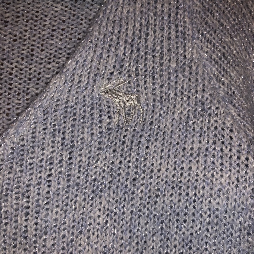 Abercrombie Kids Light Blue Sparkly Sweater Size M - Picture 4 of 8